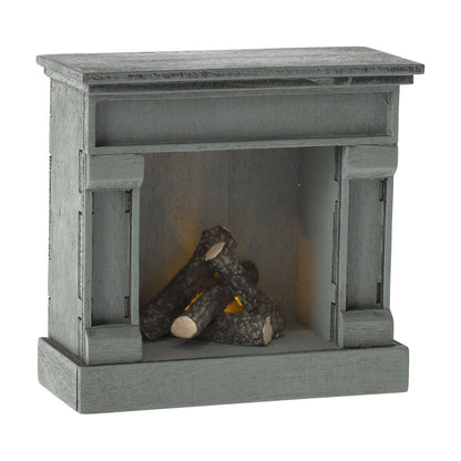 Maileg dukketilbehør til mus, Peis - blå