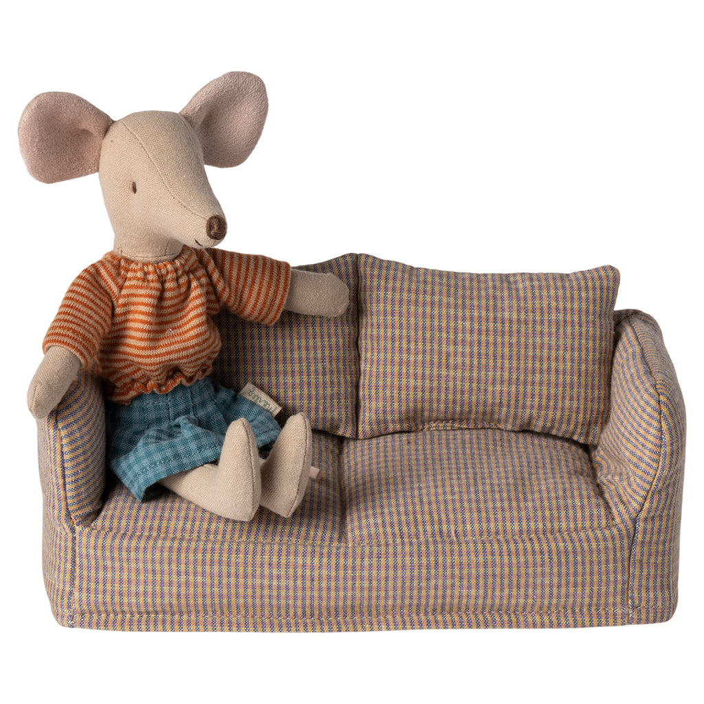 Maileg dukketilbehør, miniatyrsofa til mus
