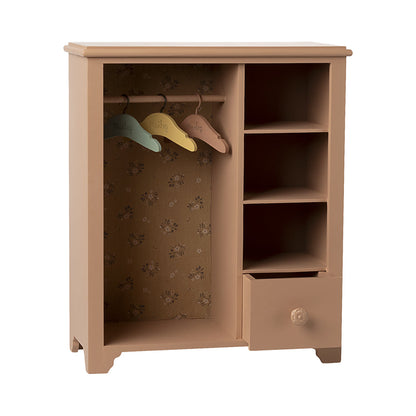 Maileg dukketilbehør til kaniner, stort skap – Mørk pudder