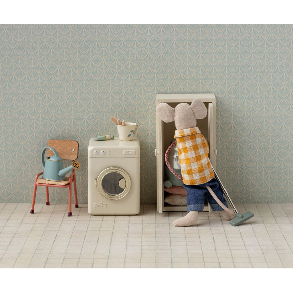Maileg dukketilbehør til mus, Vaskemaskin – Råhvit
