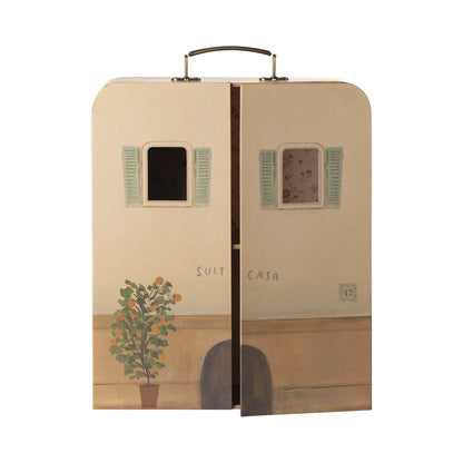 Maileg SuitCasa, bærbart hus til Lillesøster og Lillebror mus