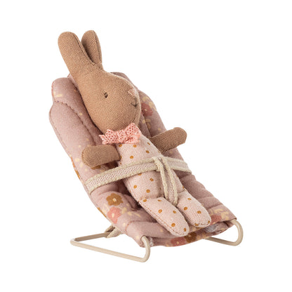 Maileg tilbehør til My kaniner og harer, skråstol - Rosa