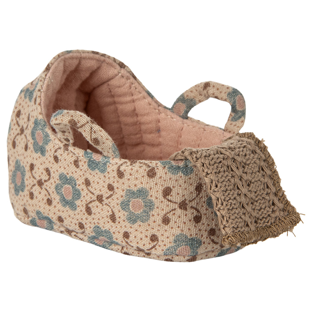 Maileg tilbehør til mus, dukkeseng til babymus - Rosa