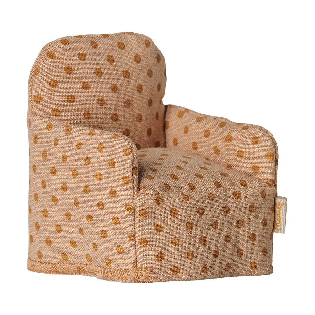 Maileg tilbehør til mus, klapstol - Prikker