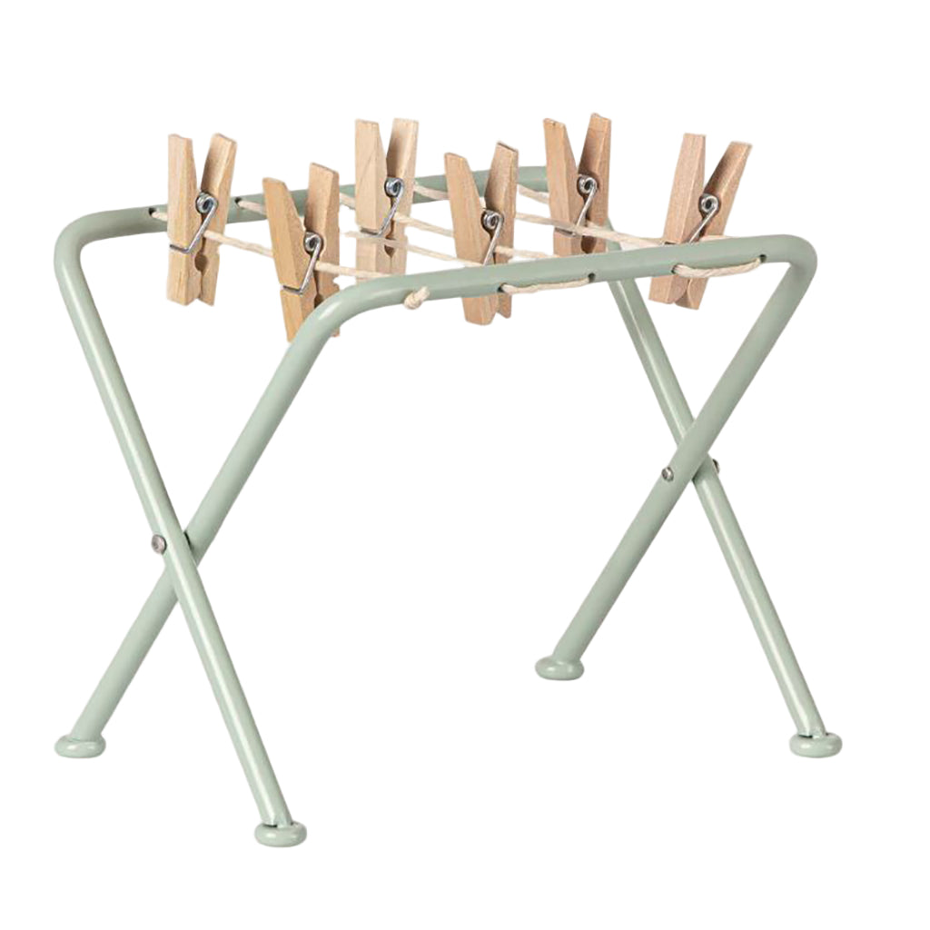 Maileg dukketilbehør, Tørkestativ m. klyper