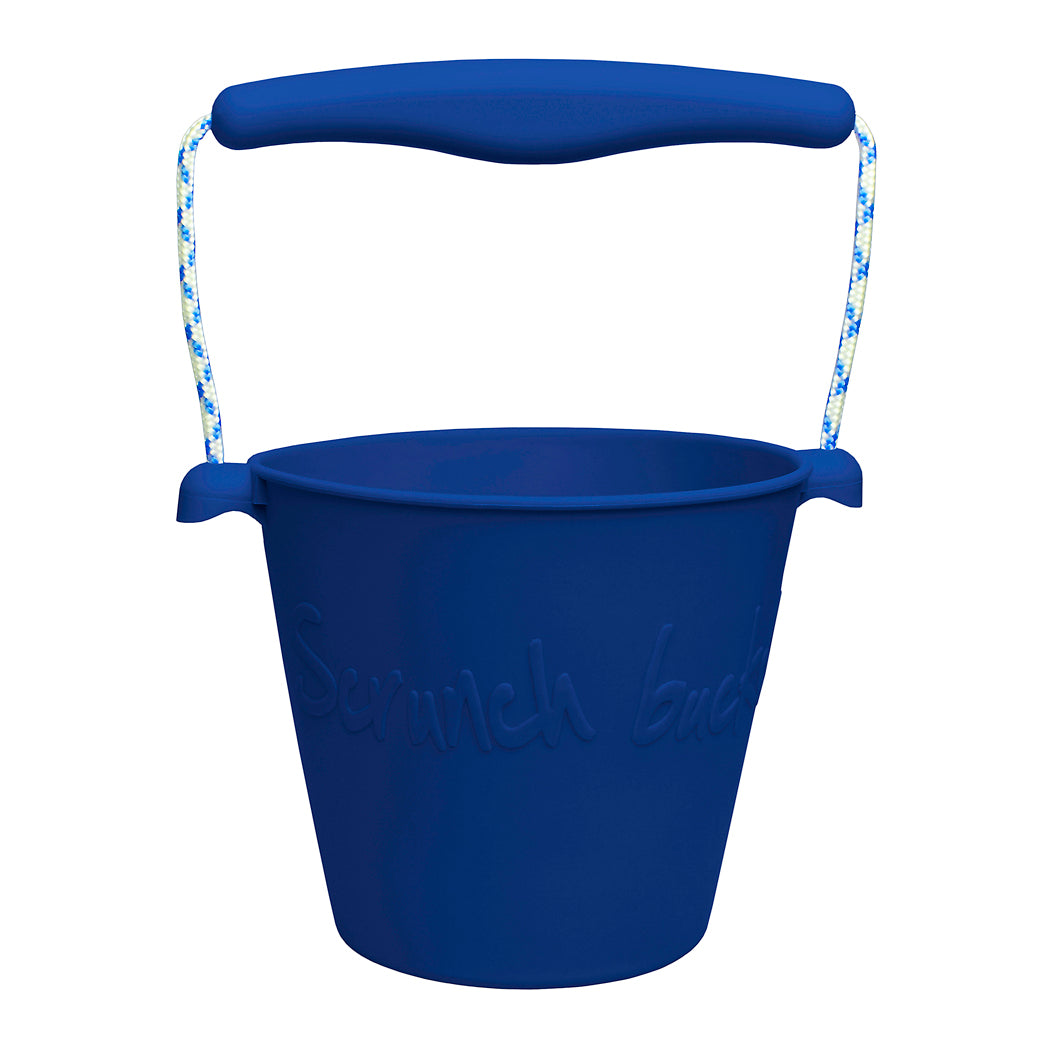 Scrunch-bucket, myk sammenleggbar bøtte - midnight blue