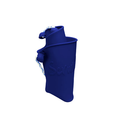 Scrunch-bucket, myk sammenleggbar bøtte - midnight blue