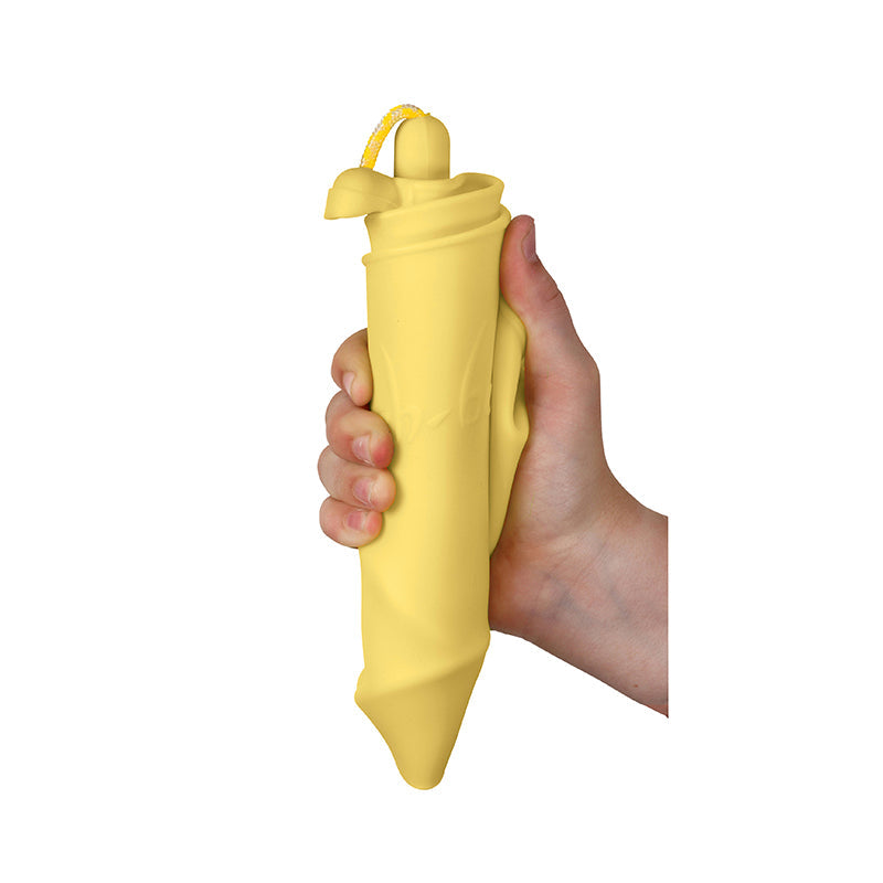 Scrunch-bucket, myk foldbar sandbøtte - icecream yellow