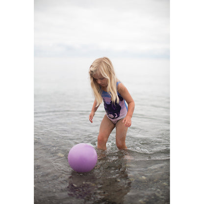 Scrunch-ball, oppblåsbar myk ball  - lilla