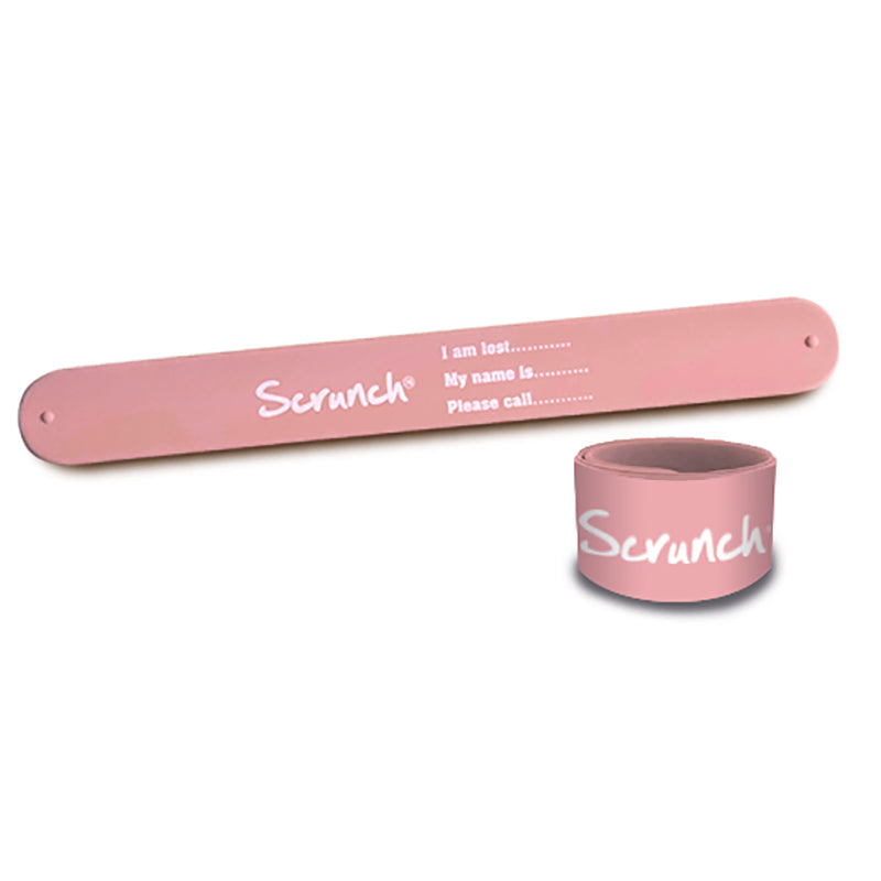 Scrunch armbånd til navn, ID-armbånd - Dusty rose