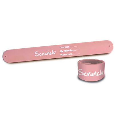 Scrunch armbånd til navn, ID-armbånd - Dusty rose