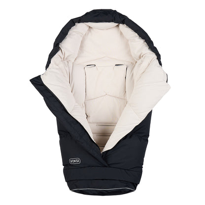 Voksipose, City North kjørepose, OEKO-TEX - Black cream