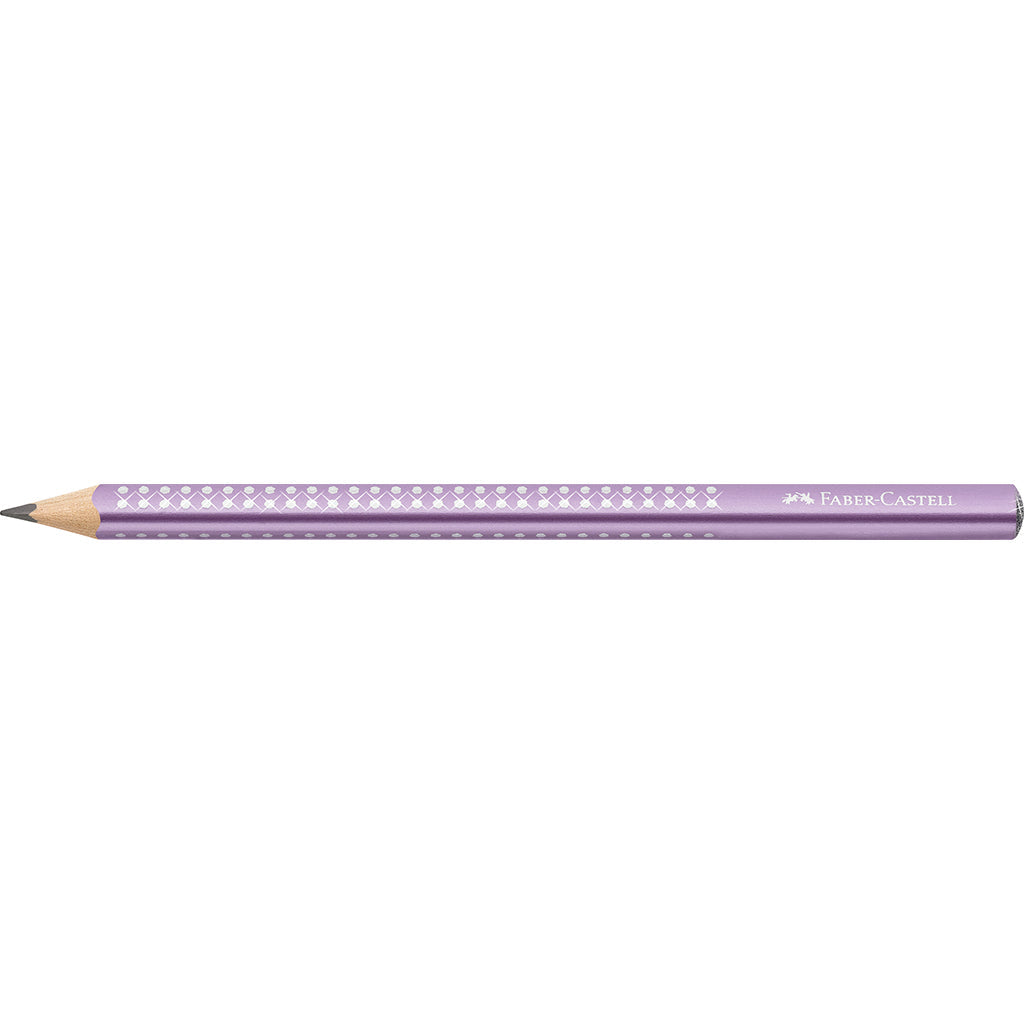 Faber-Castell, Jumbo sparkle blyant – violet metallic
