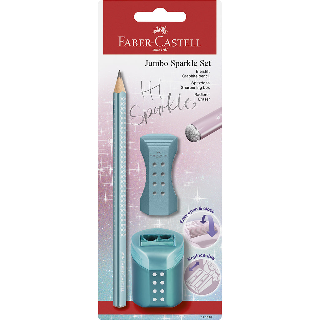 Faber-Castell 3-i-1 Jumbo Sparkle set, Ocean