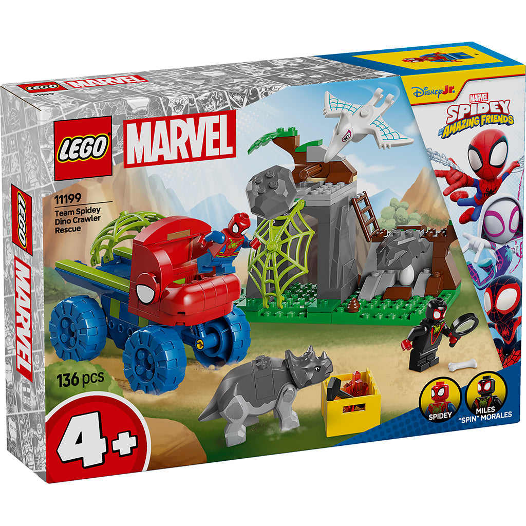 LEGO Spidey Team Spideys dinotruck-redning æskebillede fra forsiden