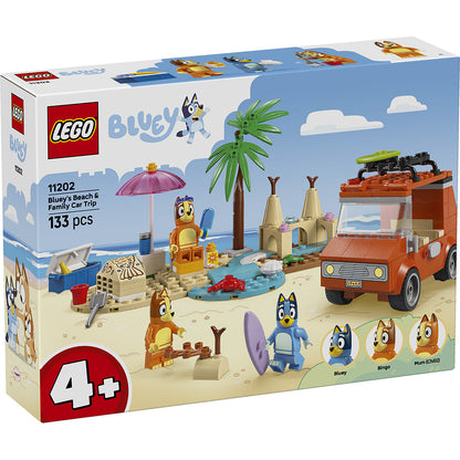 LEGO® 4+ Berry, Bluey sin familie-biltur til stranden
