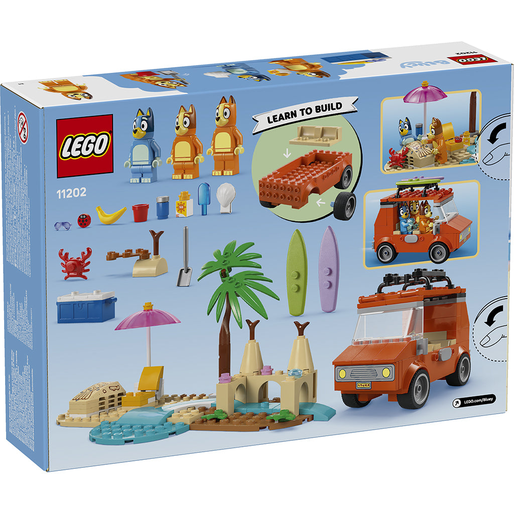 LEGO® 4+ Berry, Bluey sin familie-biltur til stranden