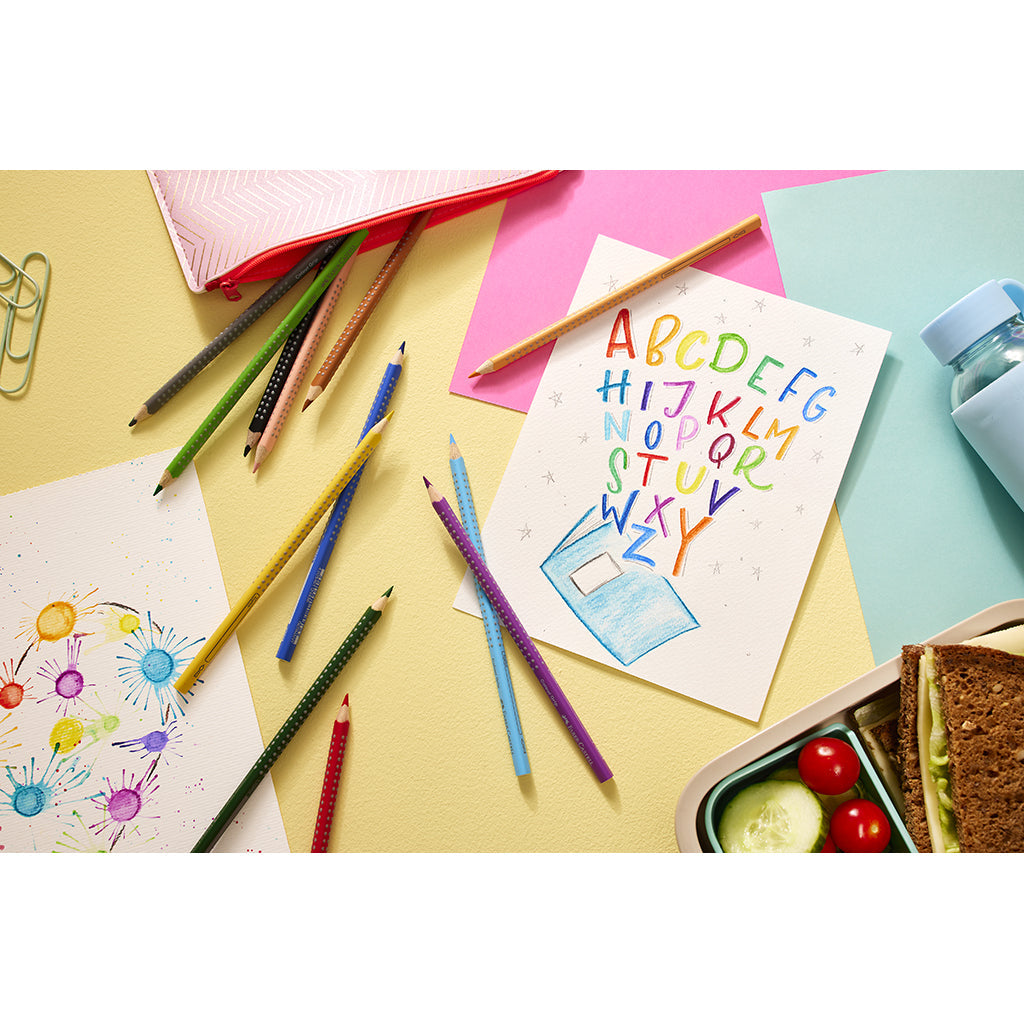 Faber-Castell, 12 stk Grip akvarell fargeblyanter