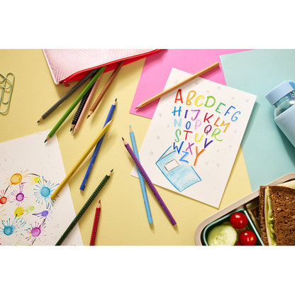 Faber-Castell, 12 stk Grip akvarell fargeblyanter