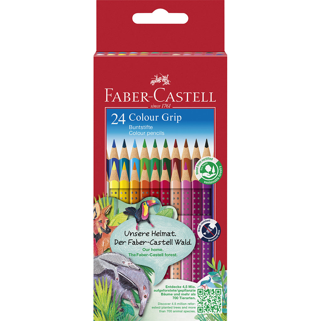 Faber-Castell, 24 stk Grip akvarel farveblyanter