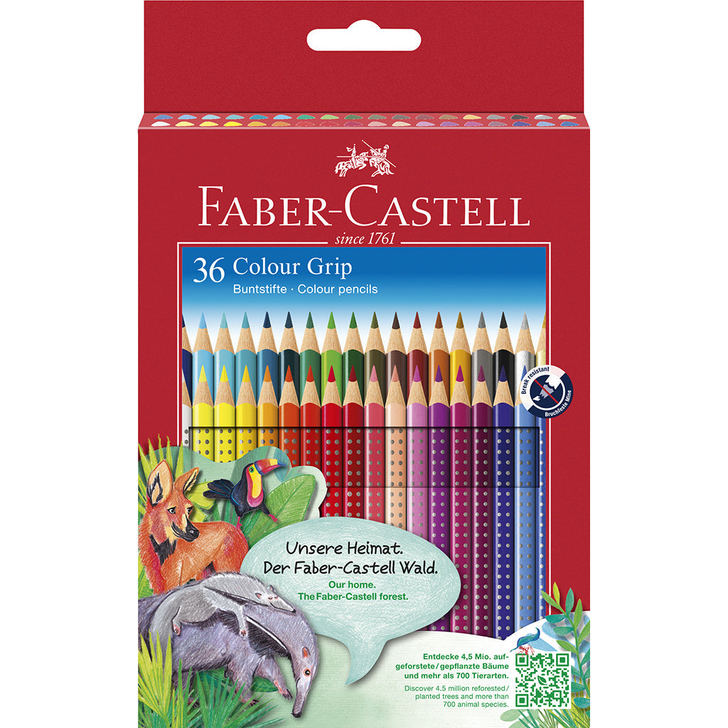 Faber-Castell 36 stk. Grip akvarel farveblyanter
