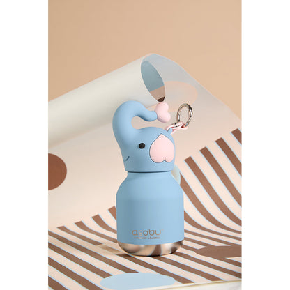 Asobu Bestie Mini termoflaske m. nøkkelring, 200 ml. - Elefant