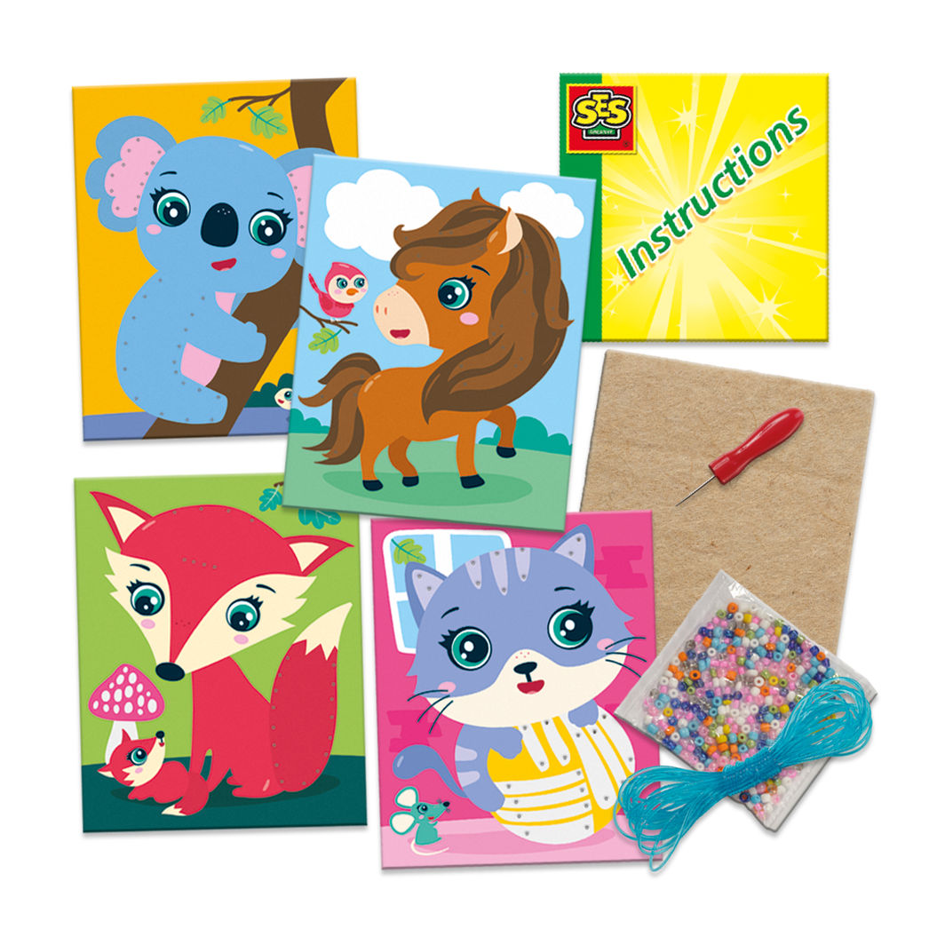 SES Creative Broderikort, Broder med glassperler