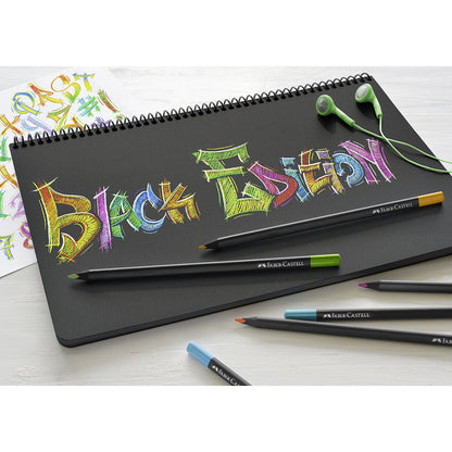 Faber-Castell, Black Edition, 12 stk fargeblyanter - ass. farver