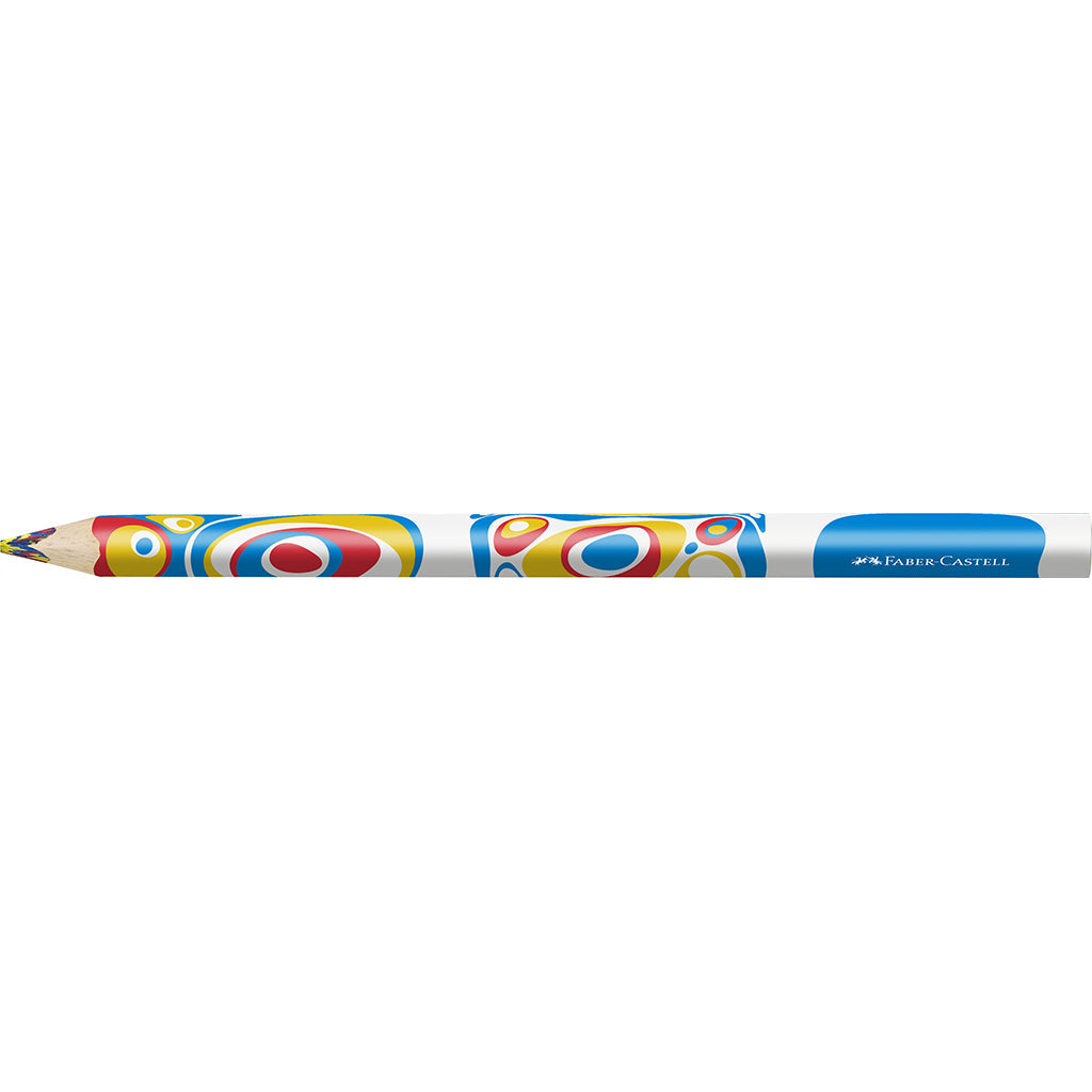 Faber-Castel Jumbo fargeblyant med flerfarget stift – rød, blå, gul
