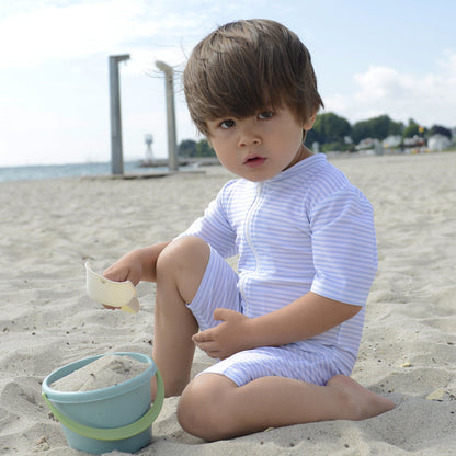 Petit Crabe UV drakt m. glidelås, Natsu, Baby blue/white - 0-8 år