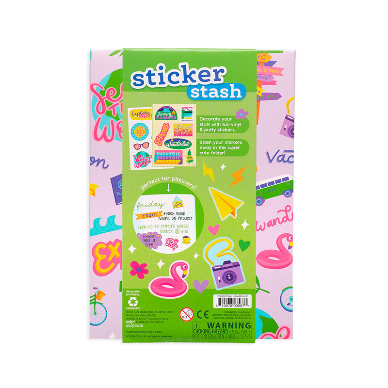 Ooly Klistremerker,  Wanderlust - Over 200 stk.