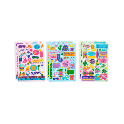 Ooly Klistremerker,  Wanderlust - Over 200 stk.