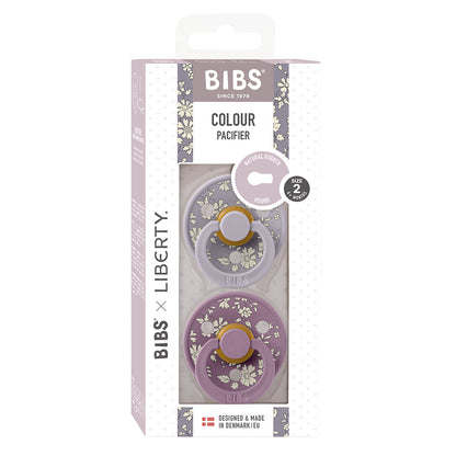 Bibs Liberty, 2-pk Colour, smokker i naturgummi, str. 2 - Capel - Fossil Grey Mix