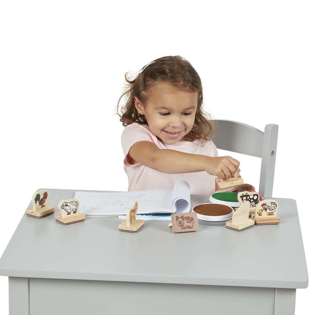 Melissa &amp; Doug Mitt første stempelsett, Bondegårdsdyr