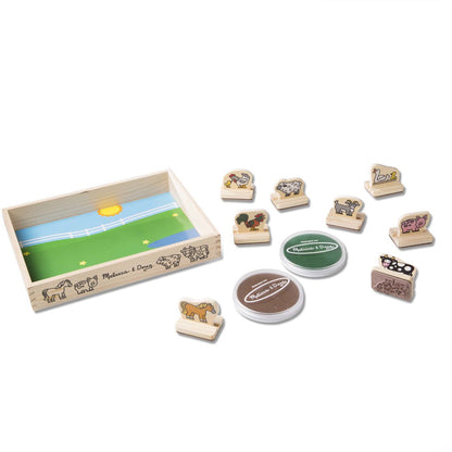 Melissa &amp; Doug Mitt første stempelsett, Bondegårdsdyr