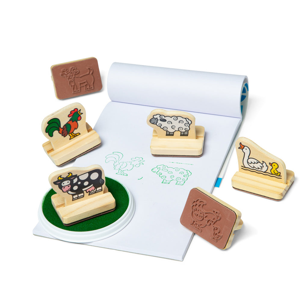 Melissa &amp; Doug Mitt første stempelsett, Bondegårdsdyr