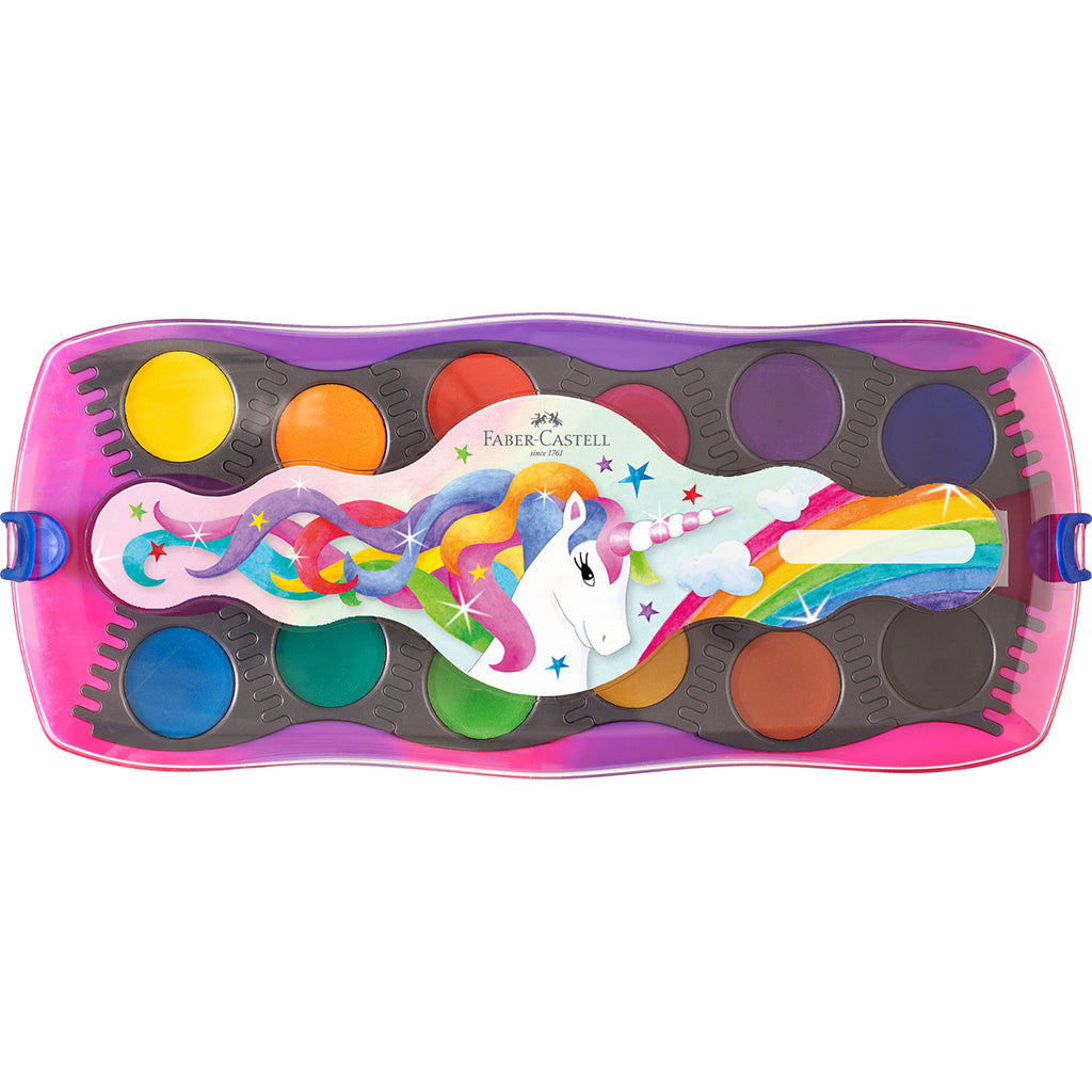 Faber-Castell dekkfarger connector, 12 farger - Unicorn