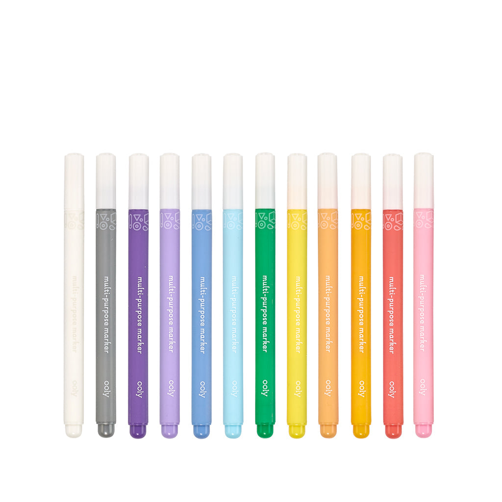 Ooly marvelous multi tusjer, 12 stk.