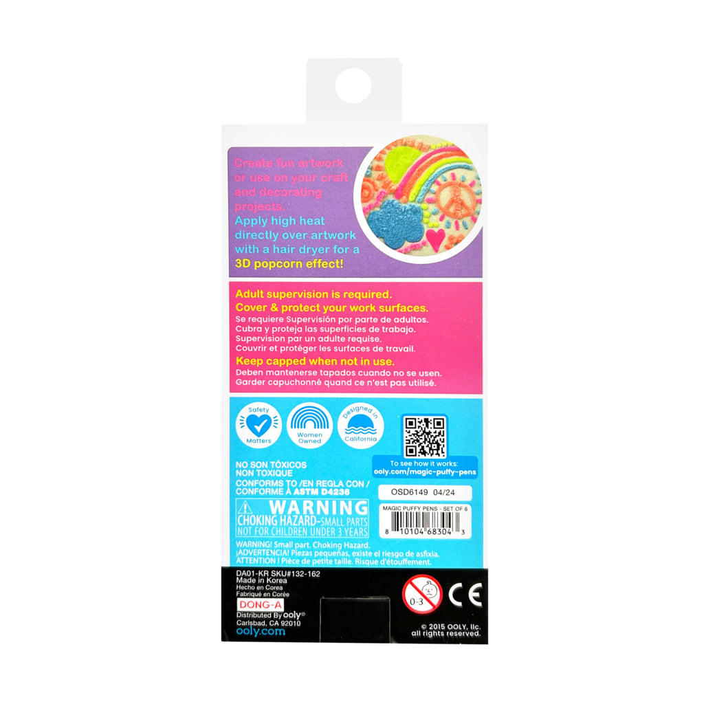 Ooly 6 magiske puffy-penner