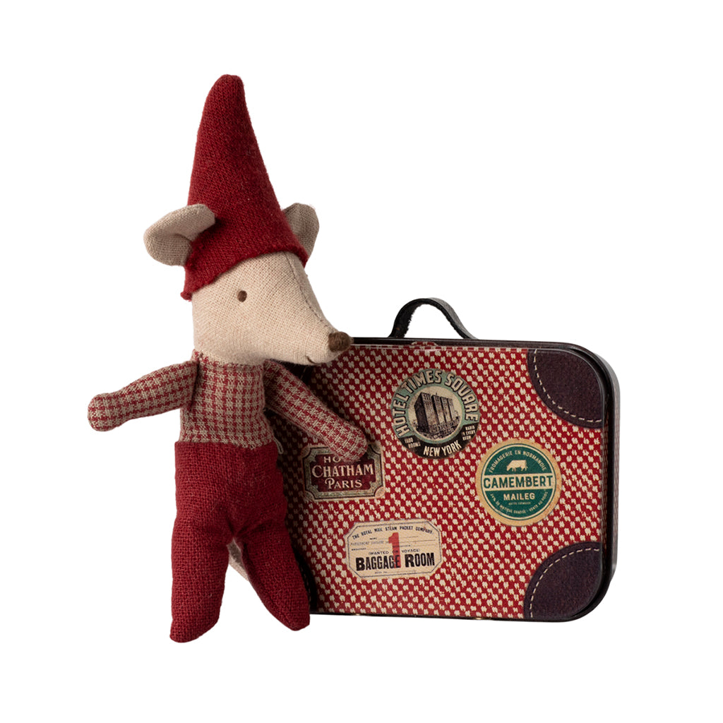 Maileg Baby julemus i koffert