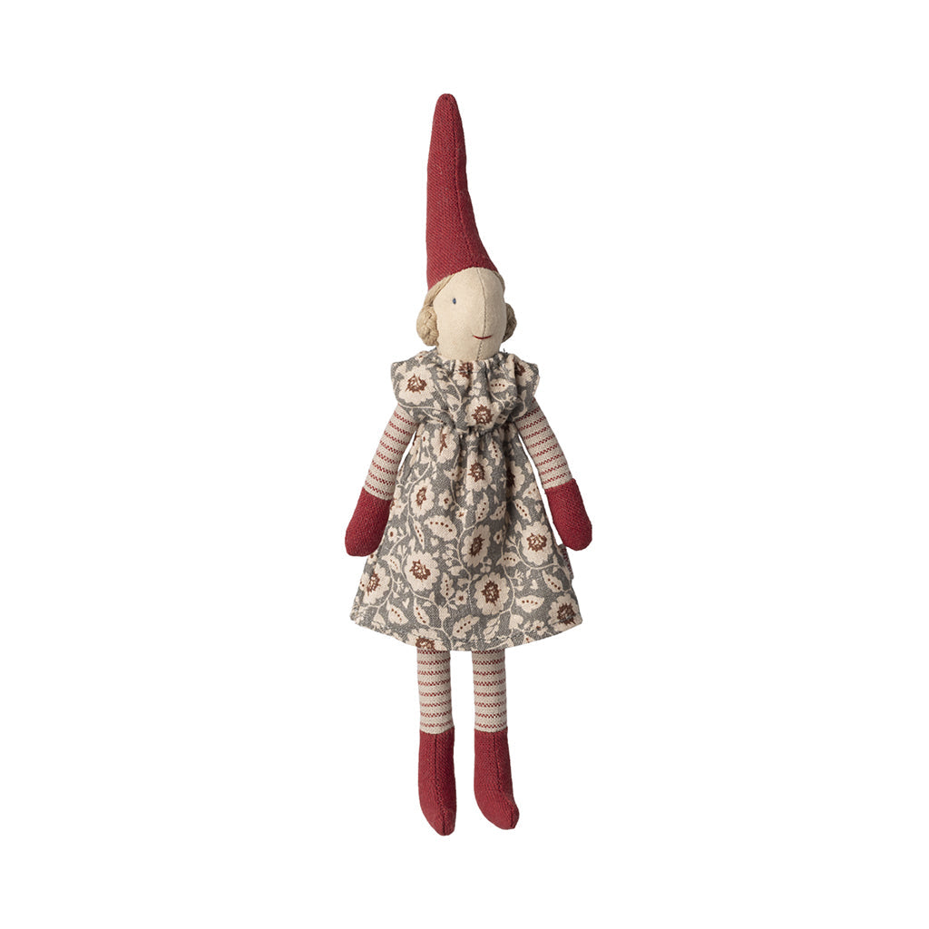 Maileg Nisse, Str. 1, Jente - Vinter mint kjole