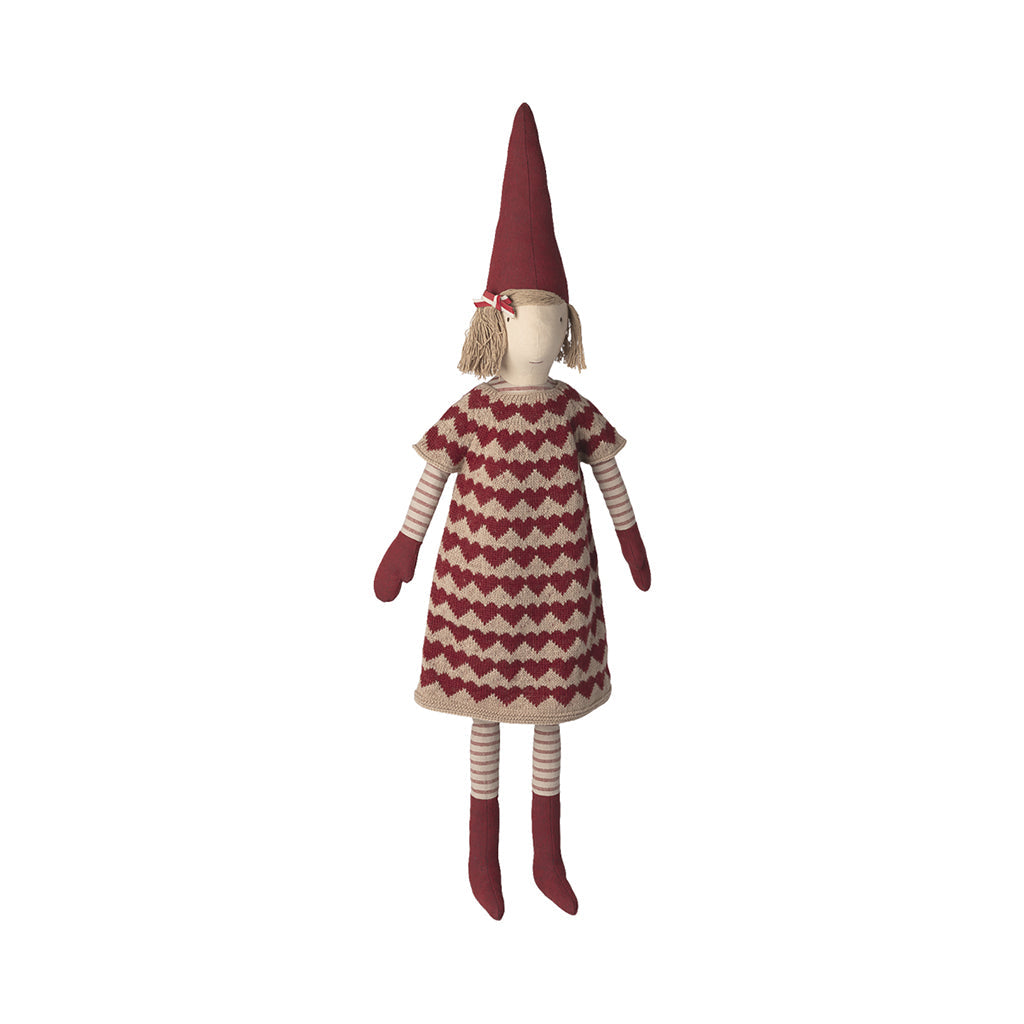 Maileg Nisse, Str. 5, Jente – Strikket kjole