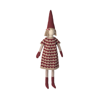 Maileg Nisse, Str. 5, Jente – Strikket kjole