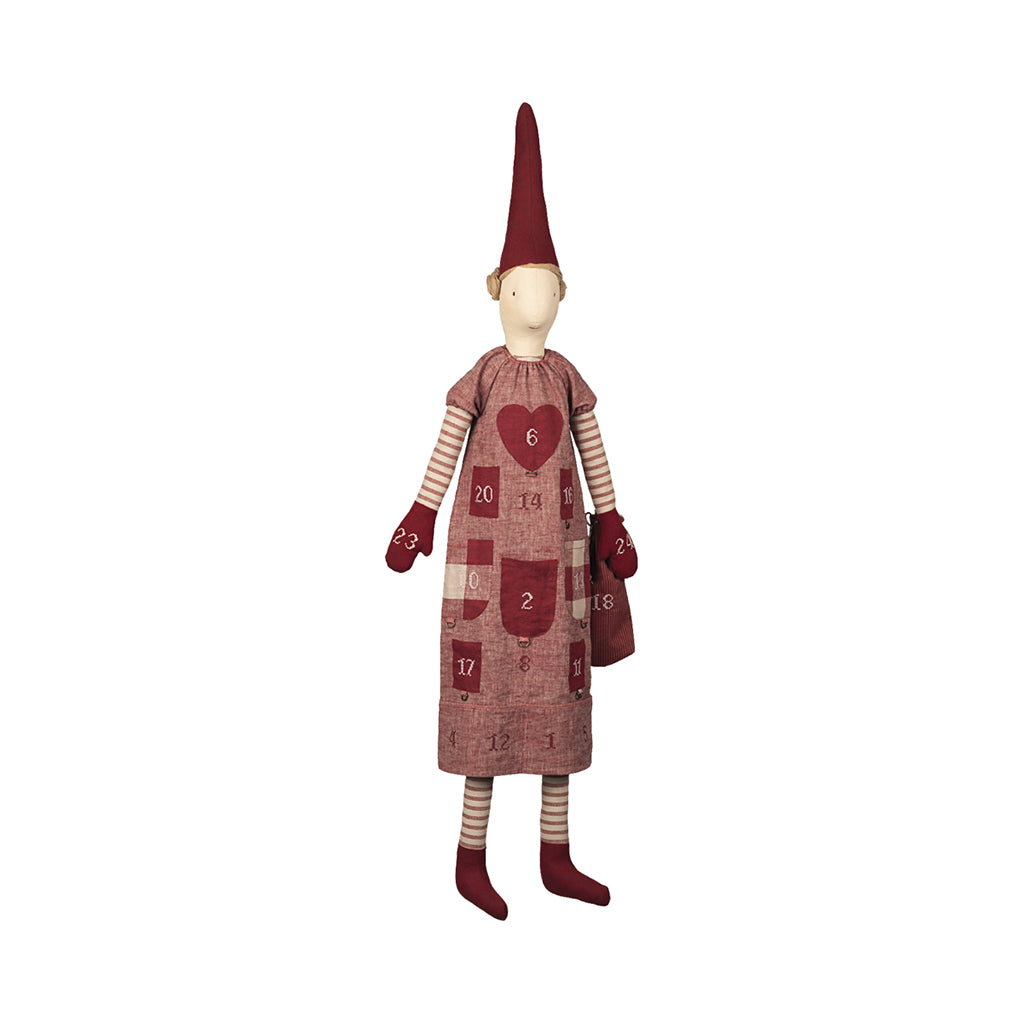 Maileg Jul, Kalendernisse, 121 cm - Pige