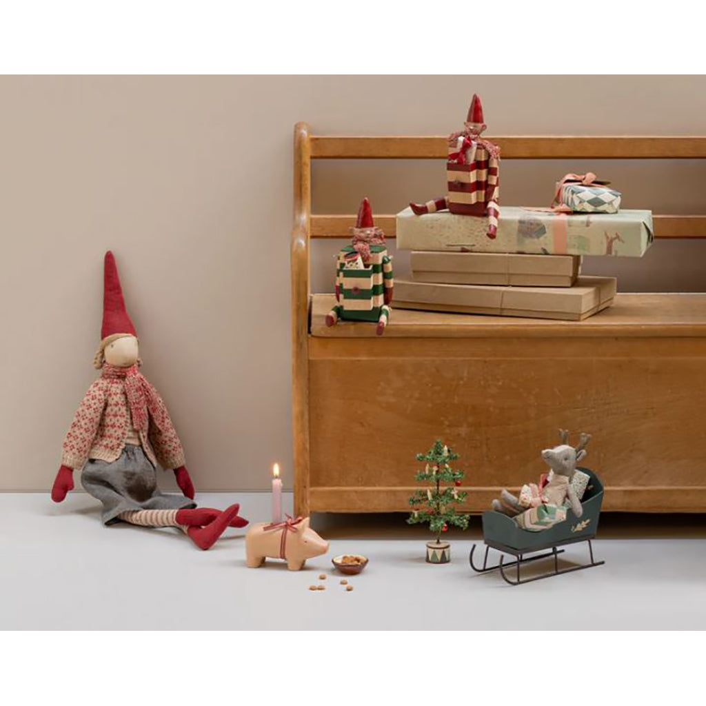 Maileg julepynt trelysestake gris