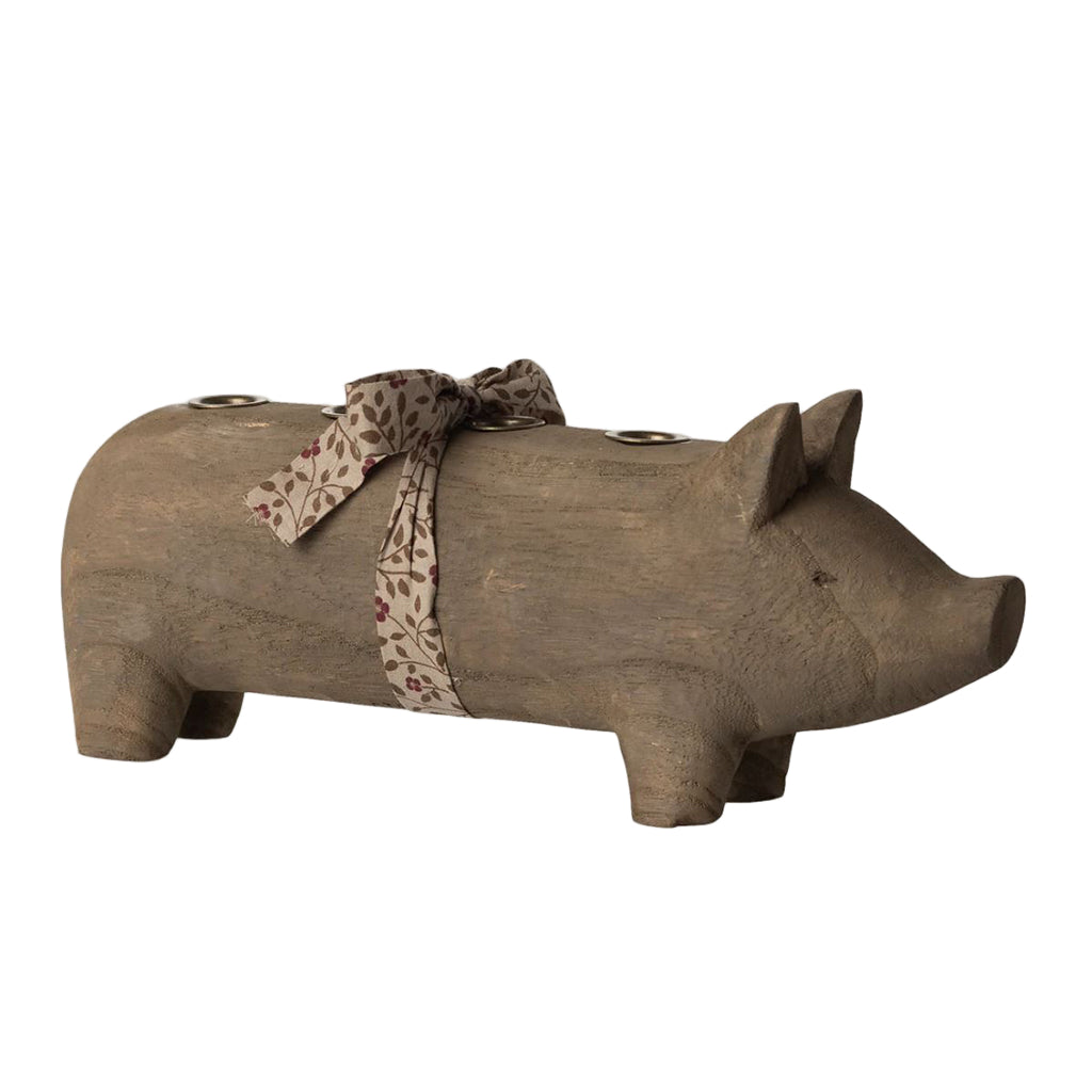 Maileg Adventslysestake, Stor Gris - Natur