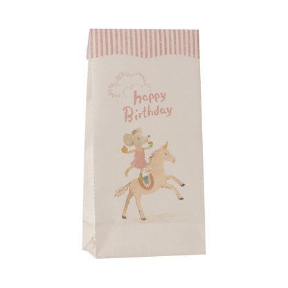 Maileg papirpose, Happy birthday unicorn – 12 stk.