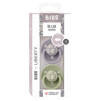 Bibs Liberty De Lux 2-pak silikonesutter, Capel Sage Mix