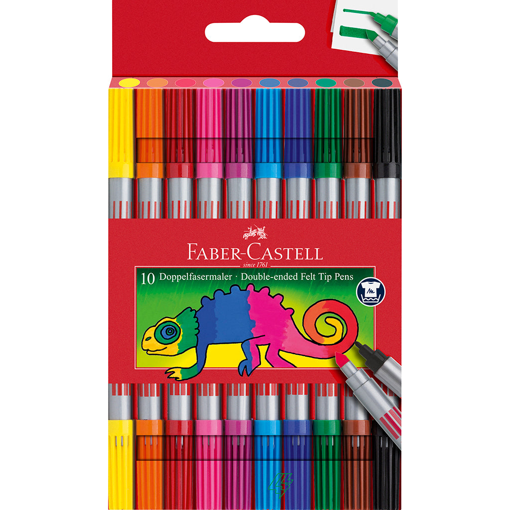 Faber-Castell, Dobbelt tusjer - 10 stk.