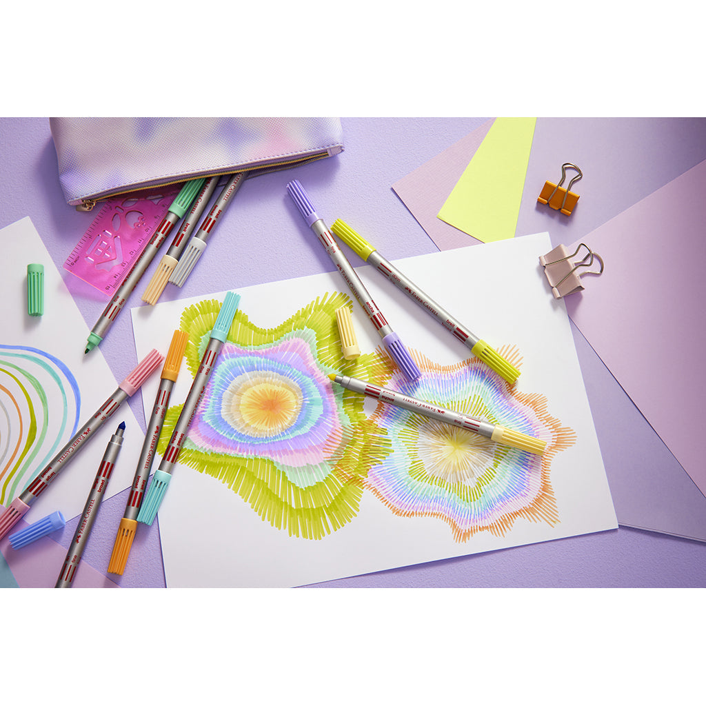 Faber-Castell, Dobbel tusjer med tykk og tynn spiss - 10 stk.